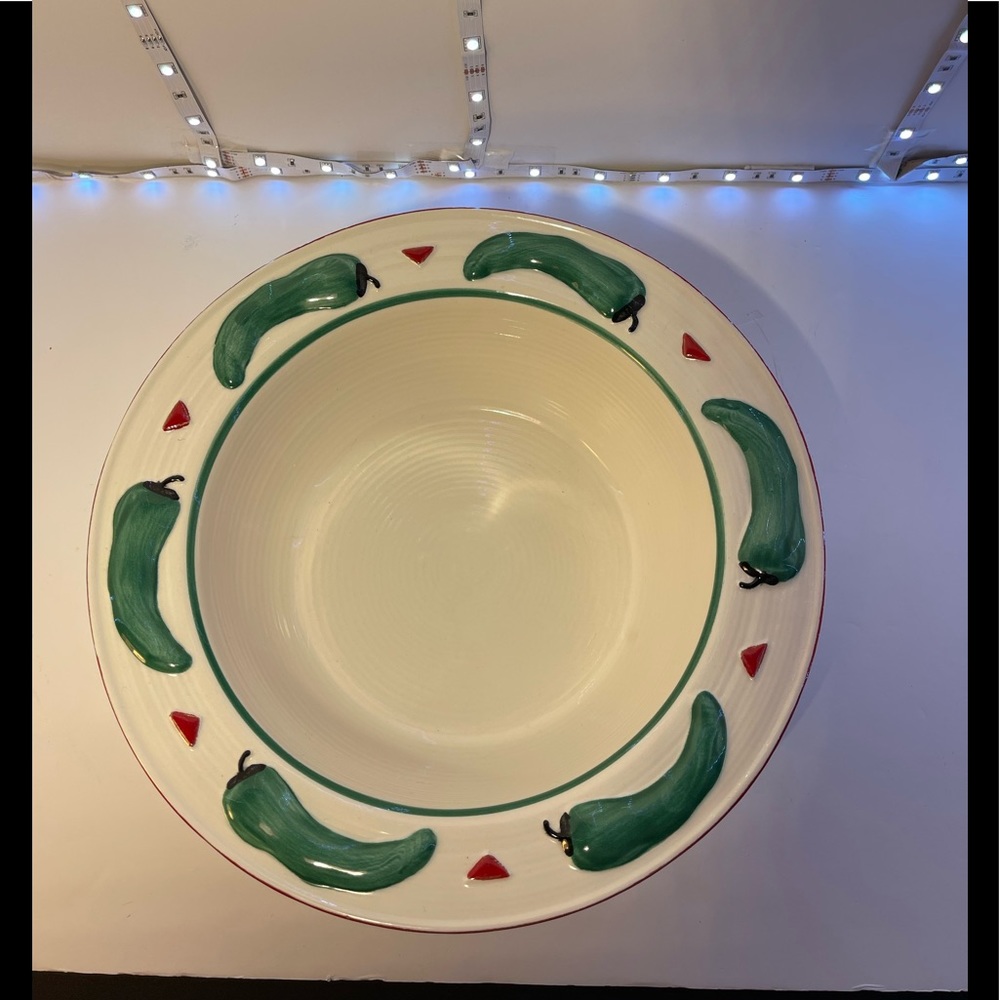 Treasure Craft Jalepeno ceramic serving bowl